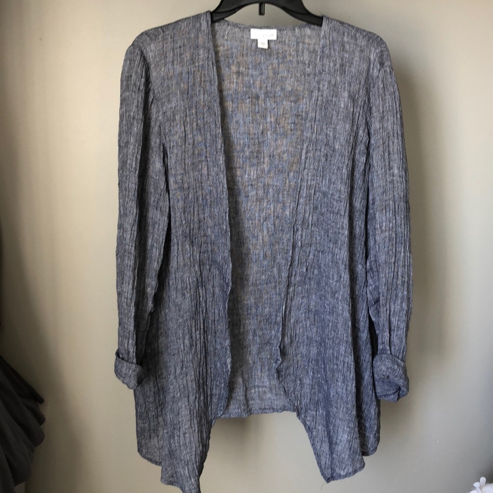 J.jill crinkled linen jacket